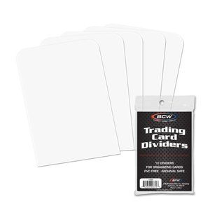 BCW Trading Card Dividers 2 packs of 10 Dividers